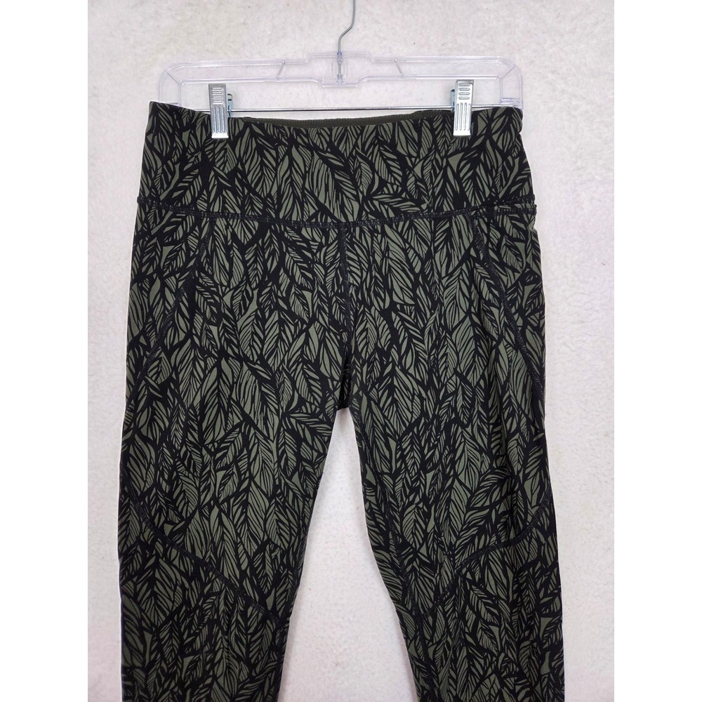 Sweaty Betty Power Full Length Leggings Leaf Print 27in Size M Workout Casual - Picture 2 of 9